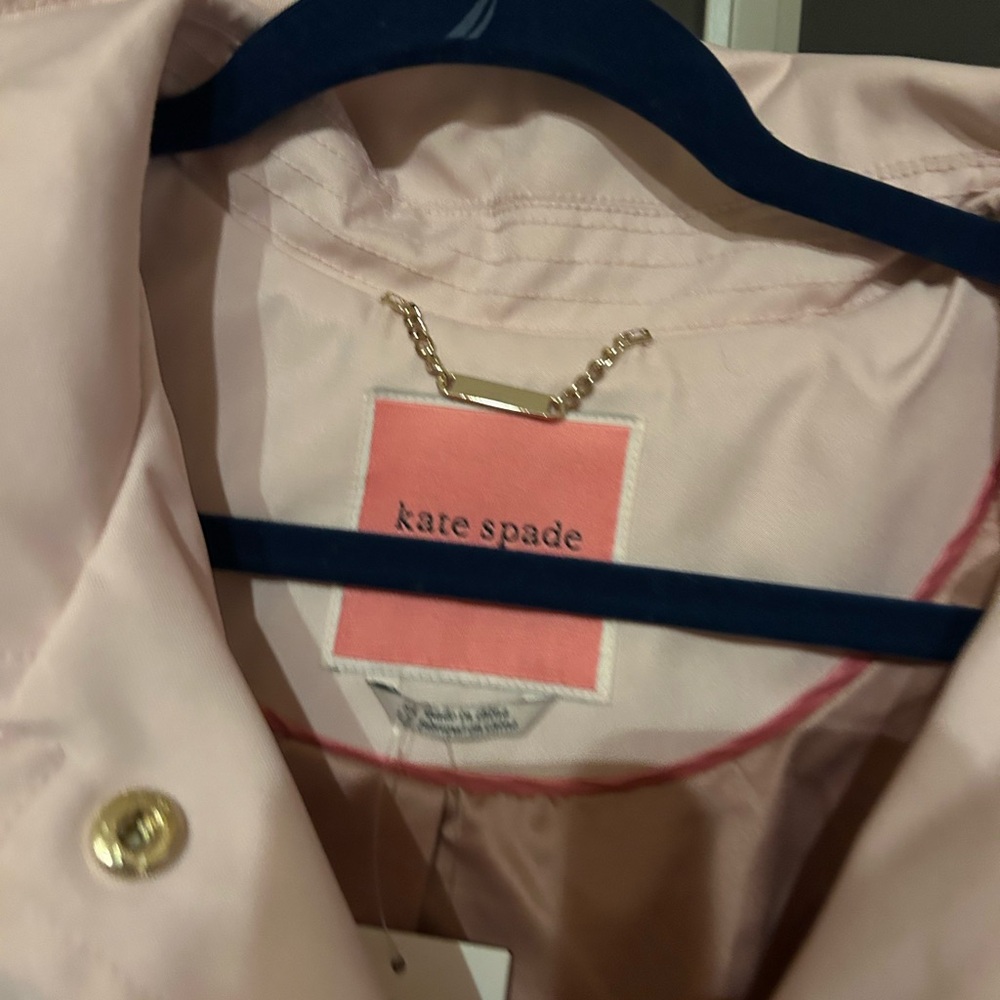 Kate Spade Soft Pink Trench Coat size XL NWT MSRP 229.00 jacket - Picture 13 of 15